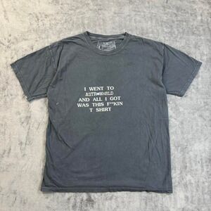 Travis Scott  T-Shirt Large Astroworld Wish You Were Here Faded Black